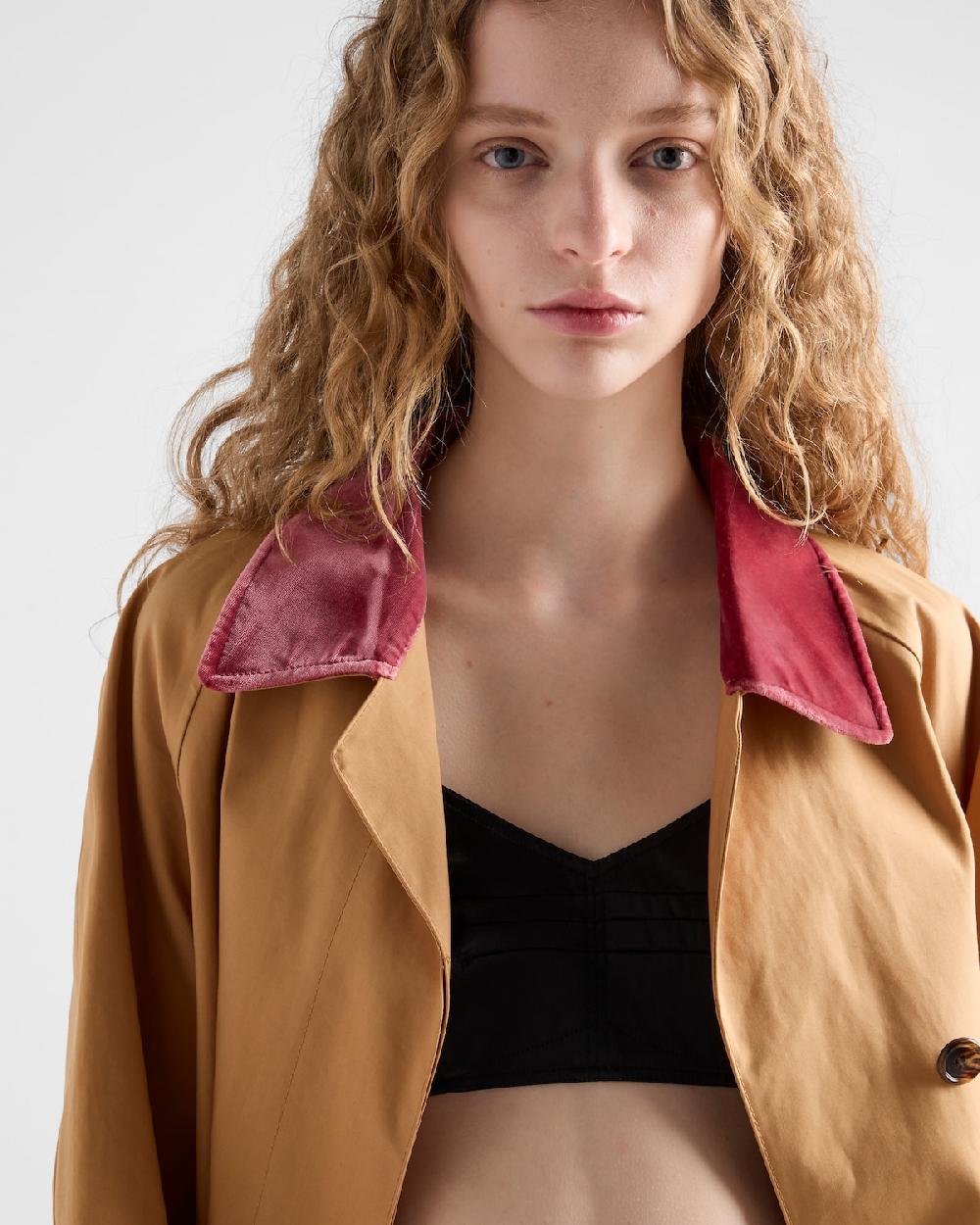 Prada Impermeable De Algodón