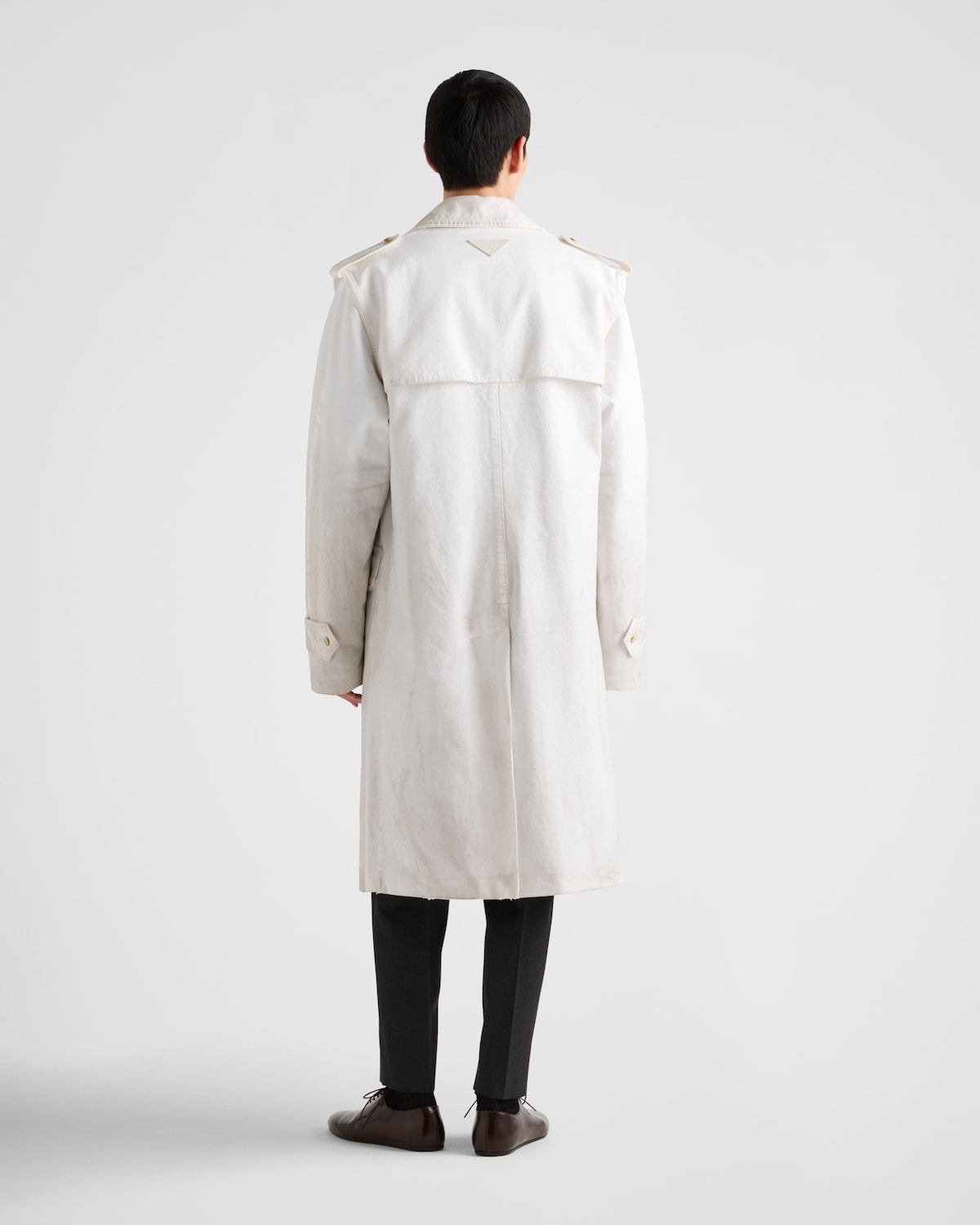 Prada Impermeable De Algodón