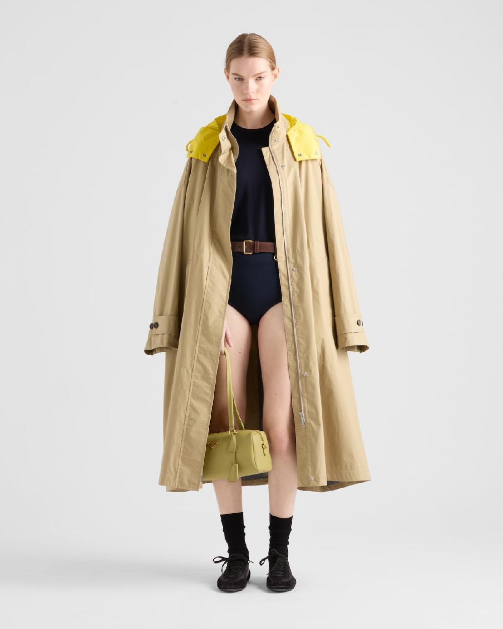 Prada Impermeable de popelín técnico