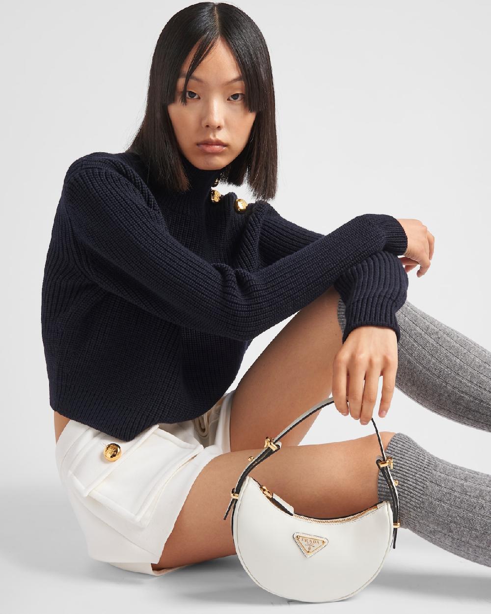 Prada Jersey Con Cuello Alto De Lana