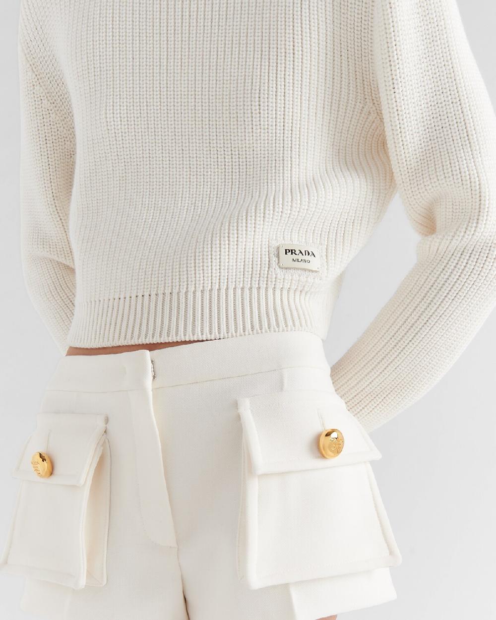 Prada Jersey Con Cuello Alto De Lana