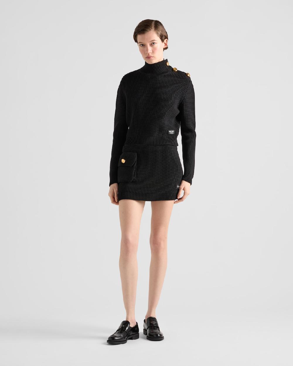 Prada Jersey con cuello alto de lana