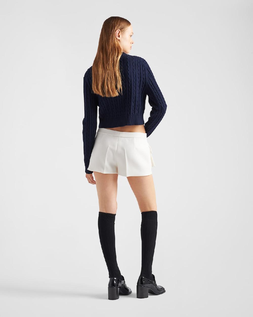 Prada Jersey Con Cuello Redondo De Algodón