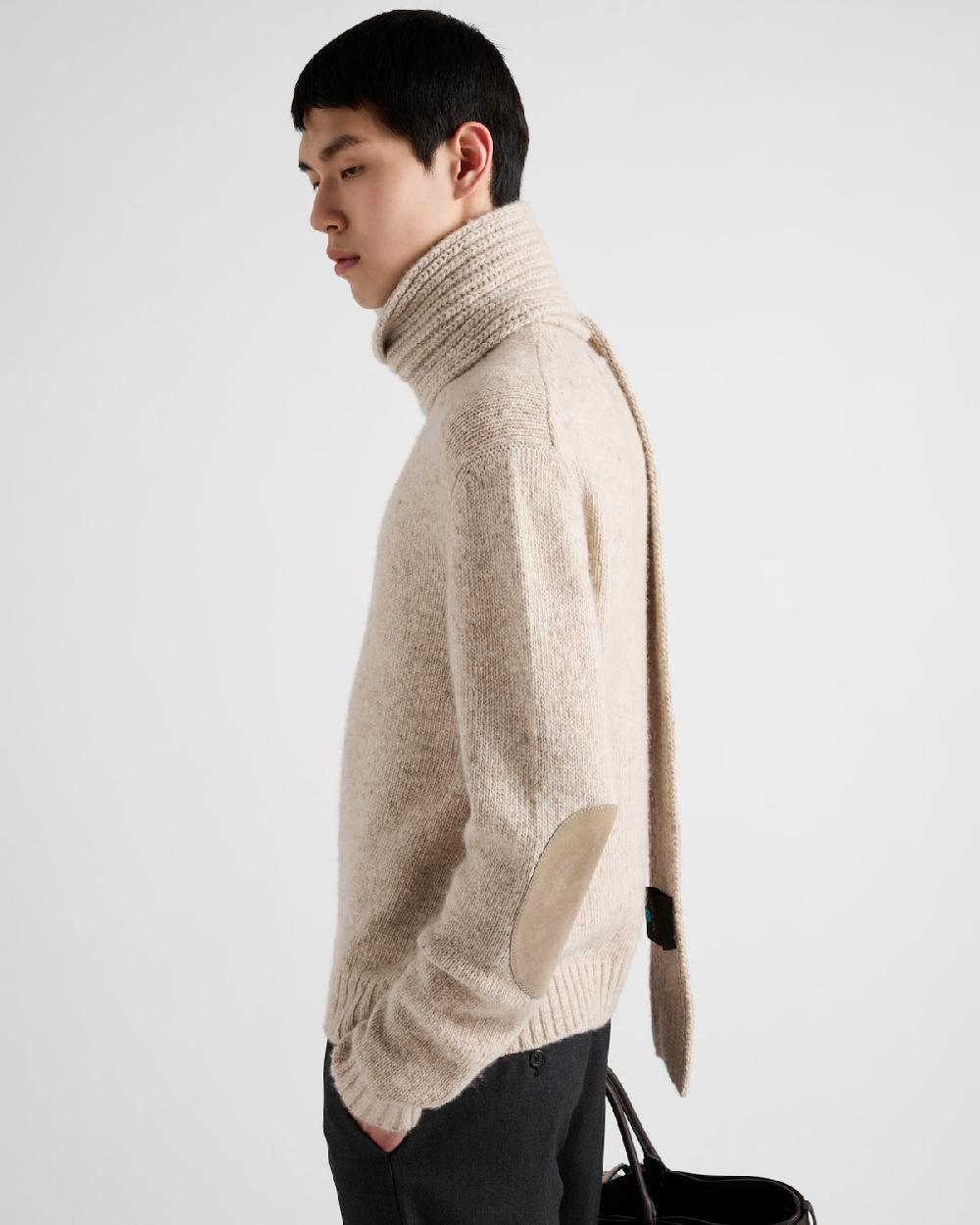 Prada Jersey Con Cuello Redondo De Cachemir