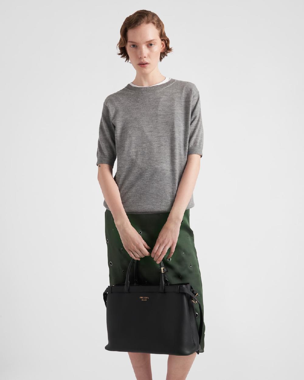 Prada Jersey Con Cuello Redondo De Cachemir