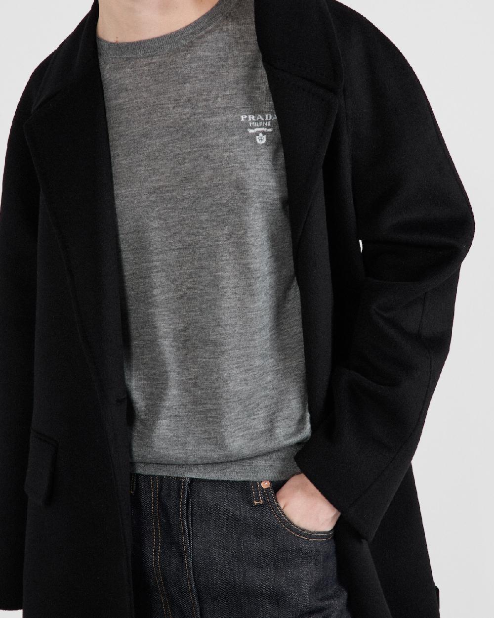 Prada Jersey Con Cuello Redondo De Cachemir