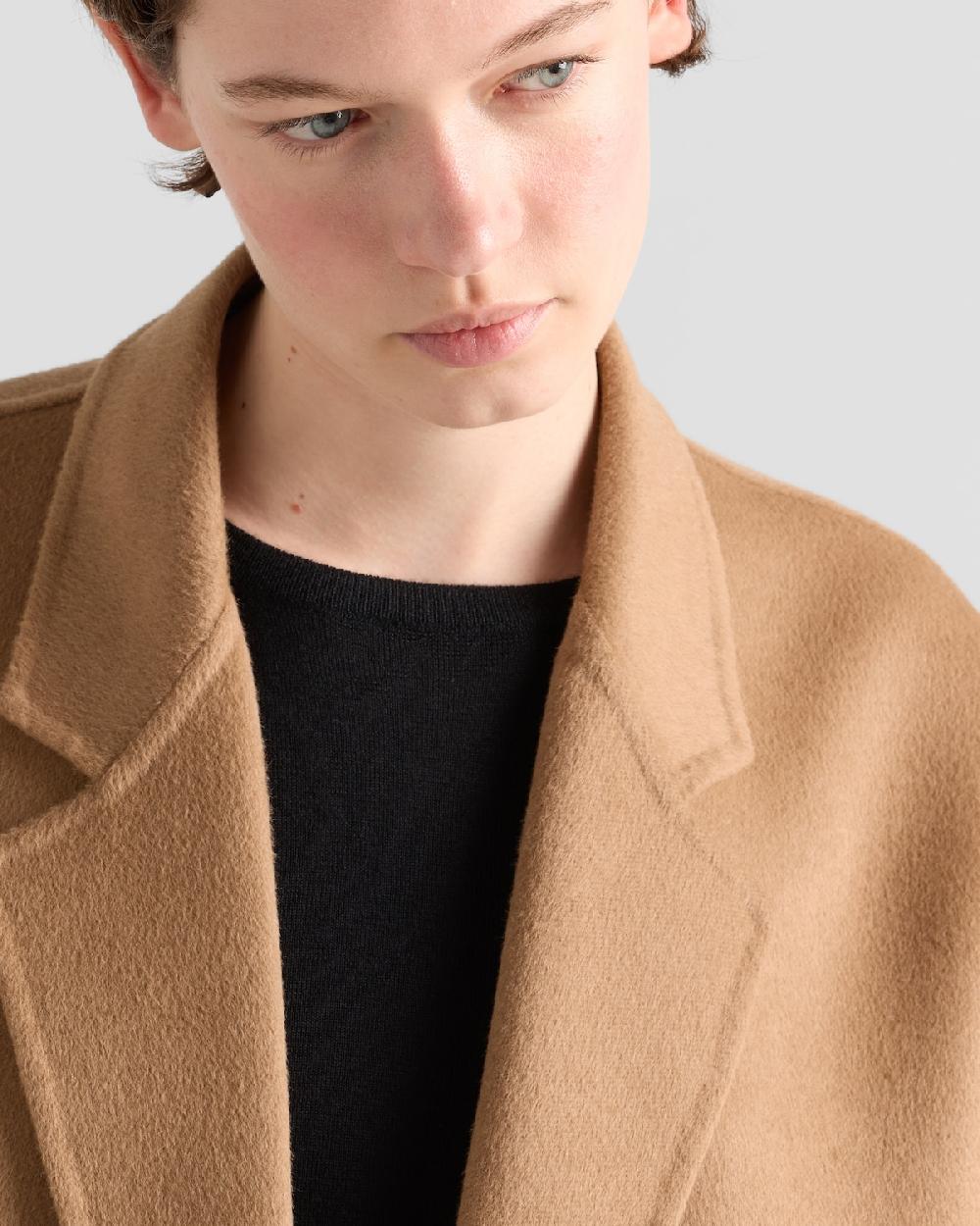 Prada Jersey Con Cuello Redondo De Cachemir