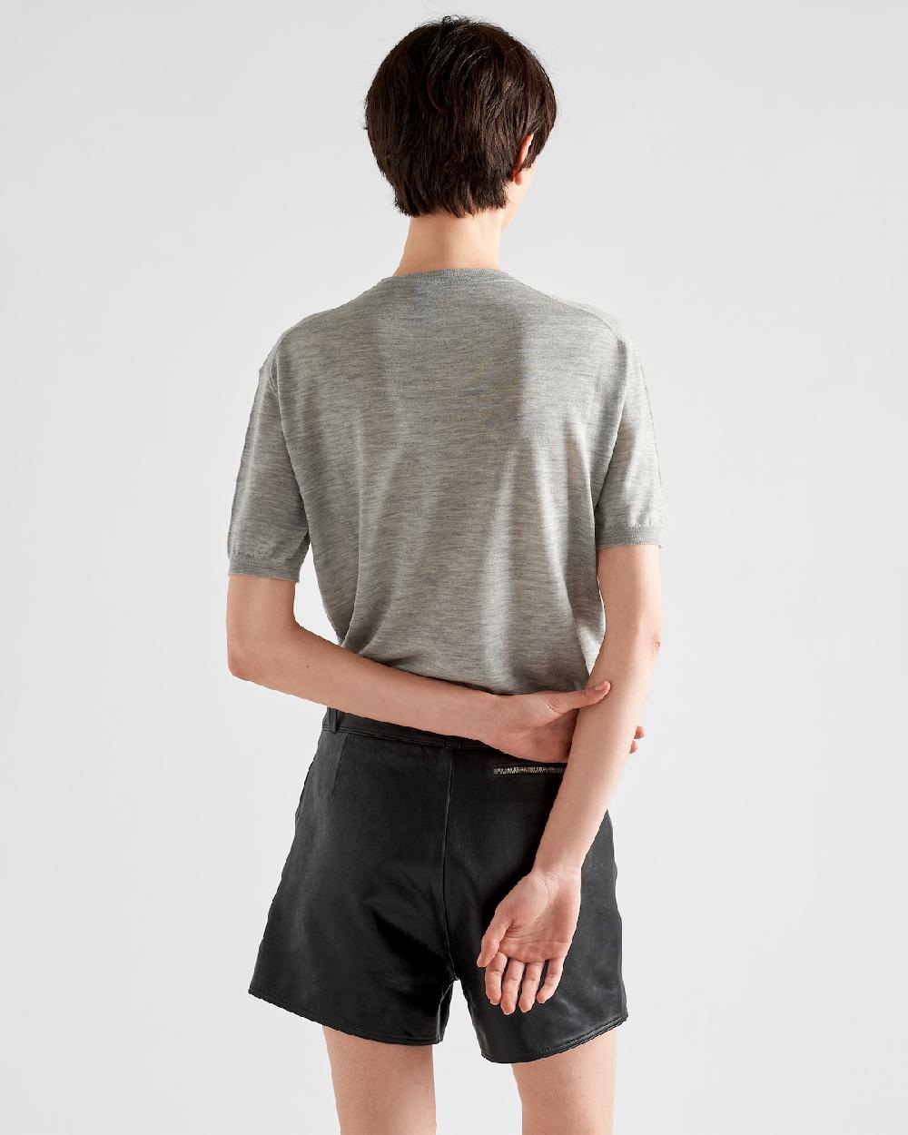 Prada Jersey Con Cuello Redondo De Cachemir