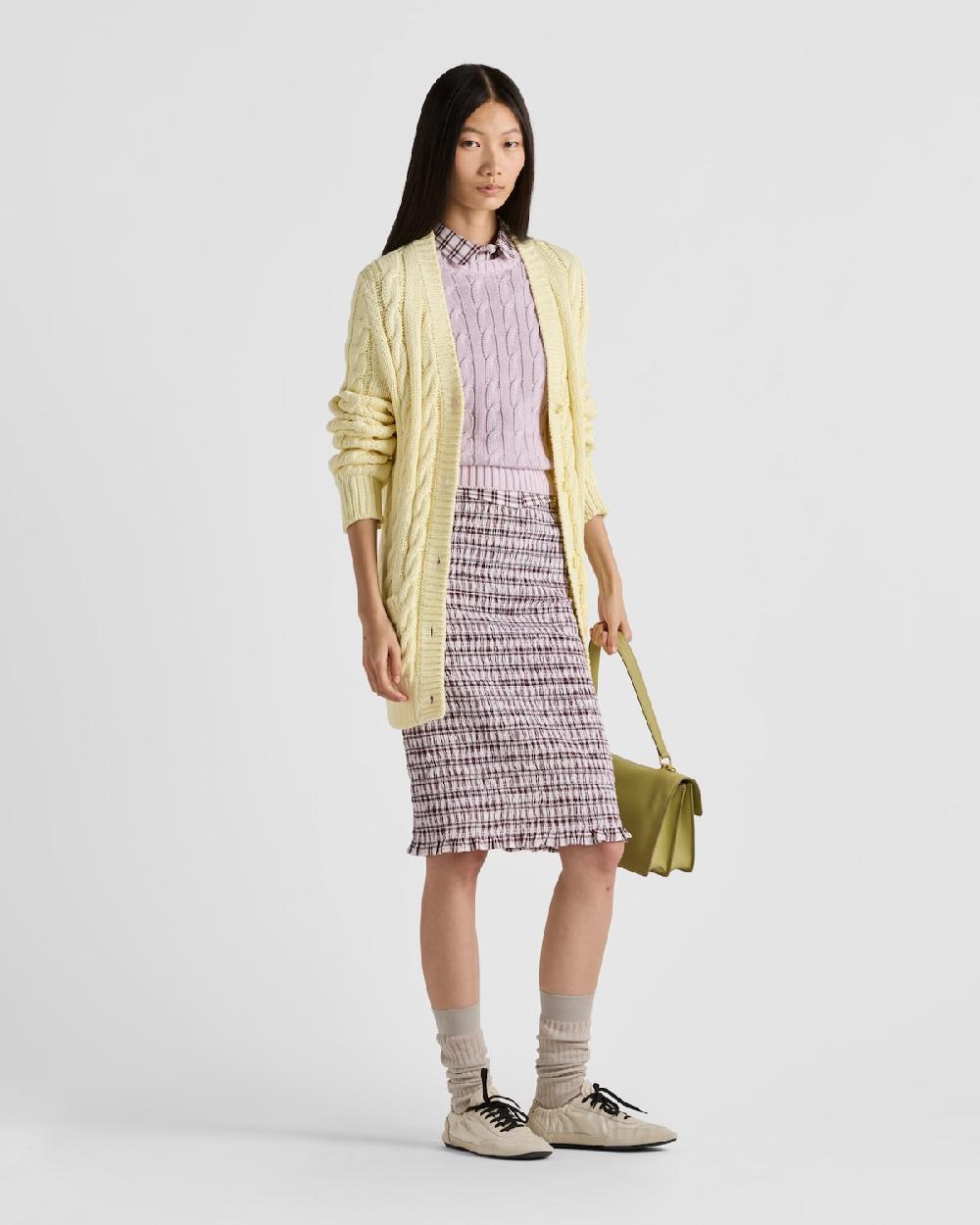 Prada Jersey de algodón con cuello redondo