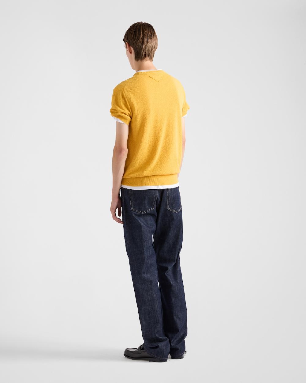 Prada Jersey De Algodón De Manga Corta