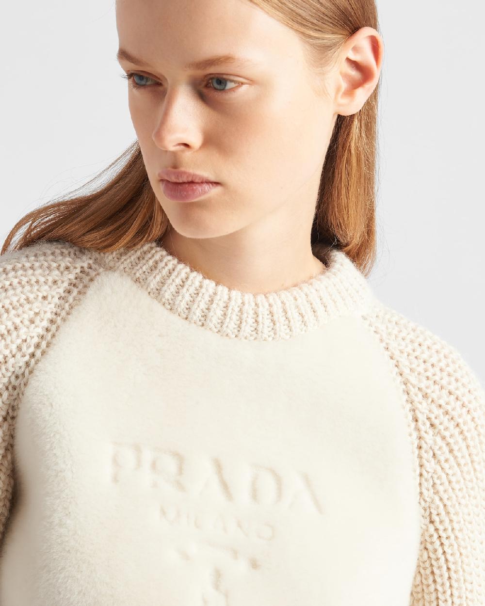 Prada Jersey De Alpaca Con Cuello Redondo