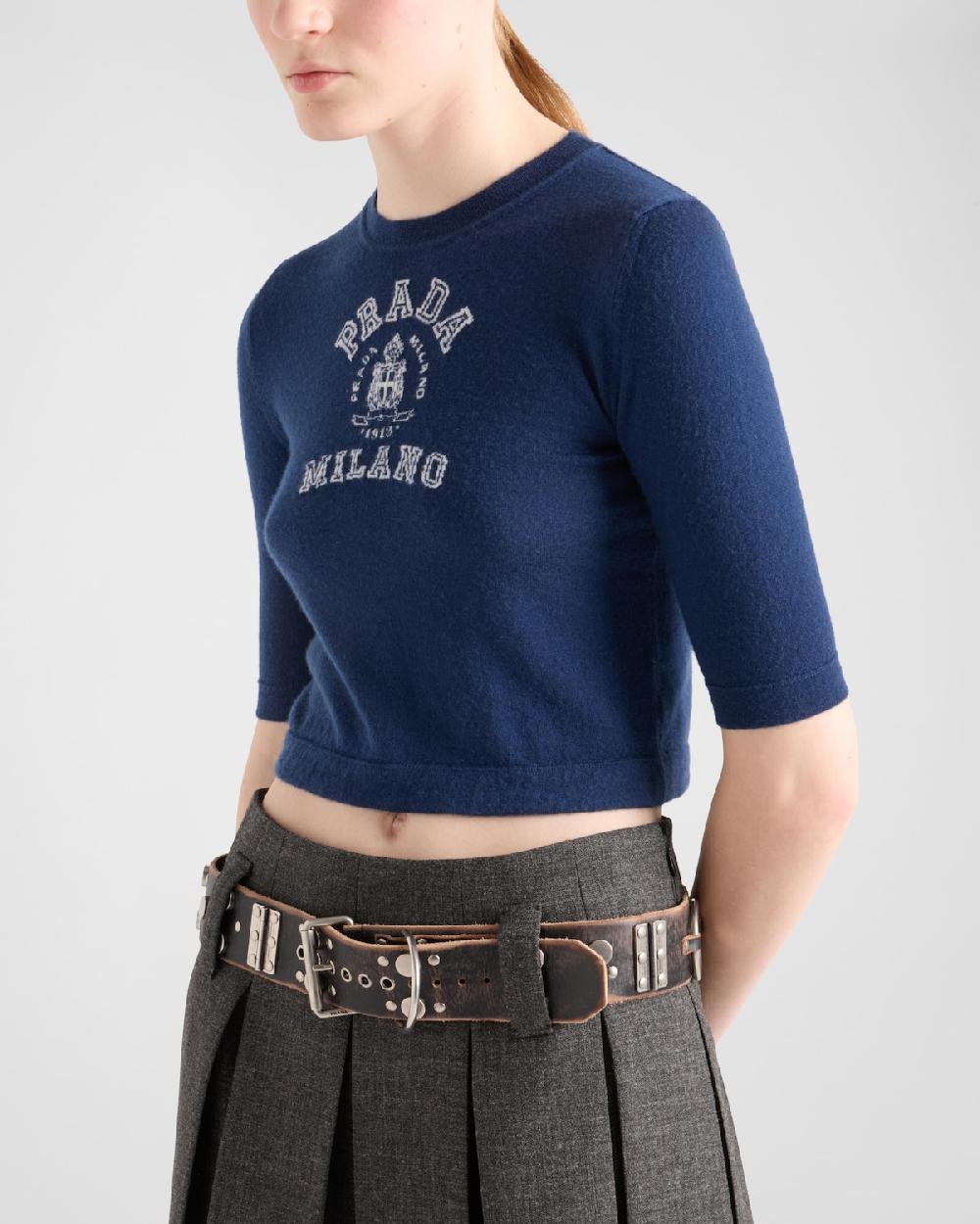 Prada Jersey De Cachemir Con Intarsia