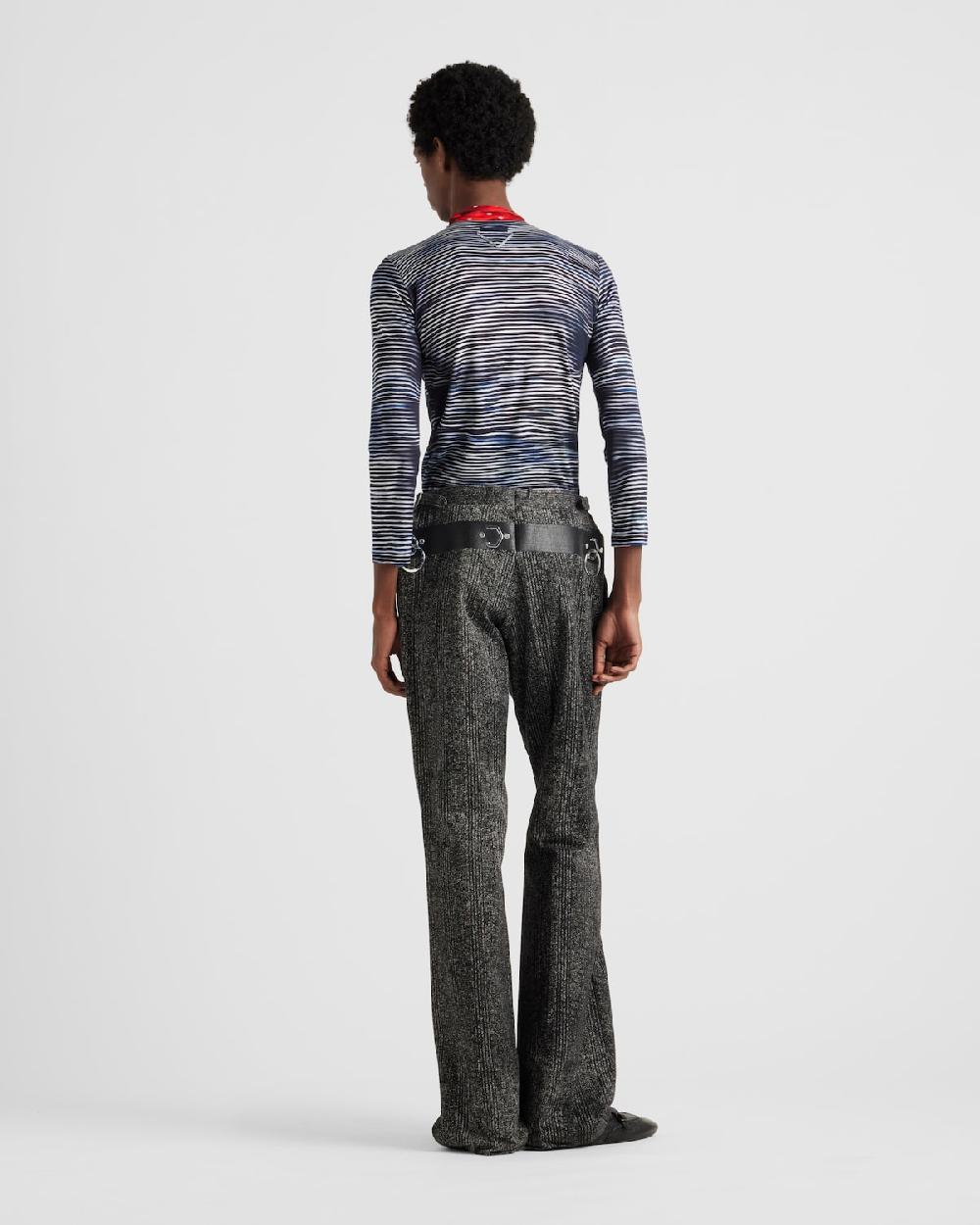 Prada Jersey De Cuello Alto De Algodón