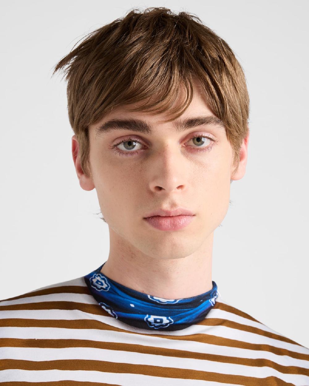 Prada Jersey De Cuello Alto De Algodón