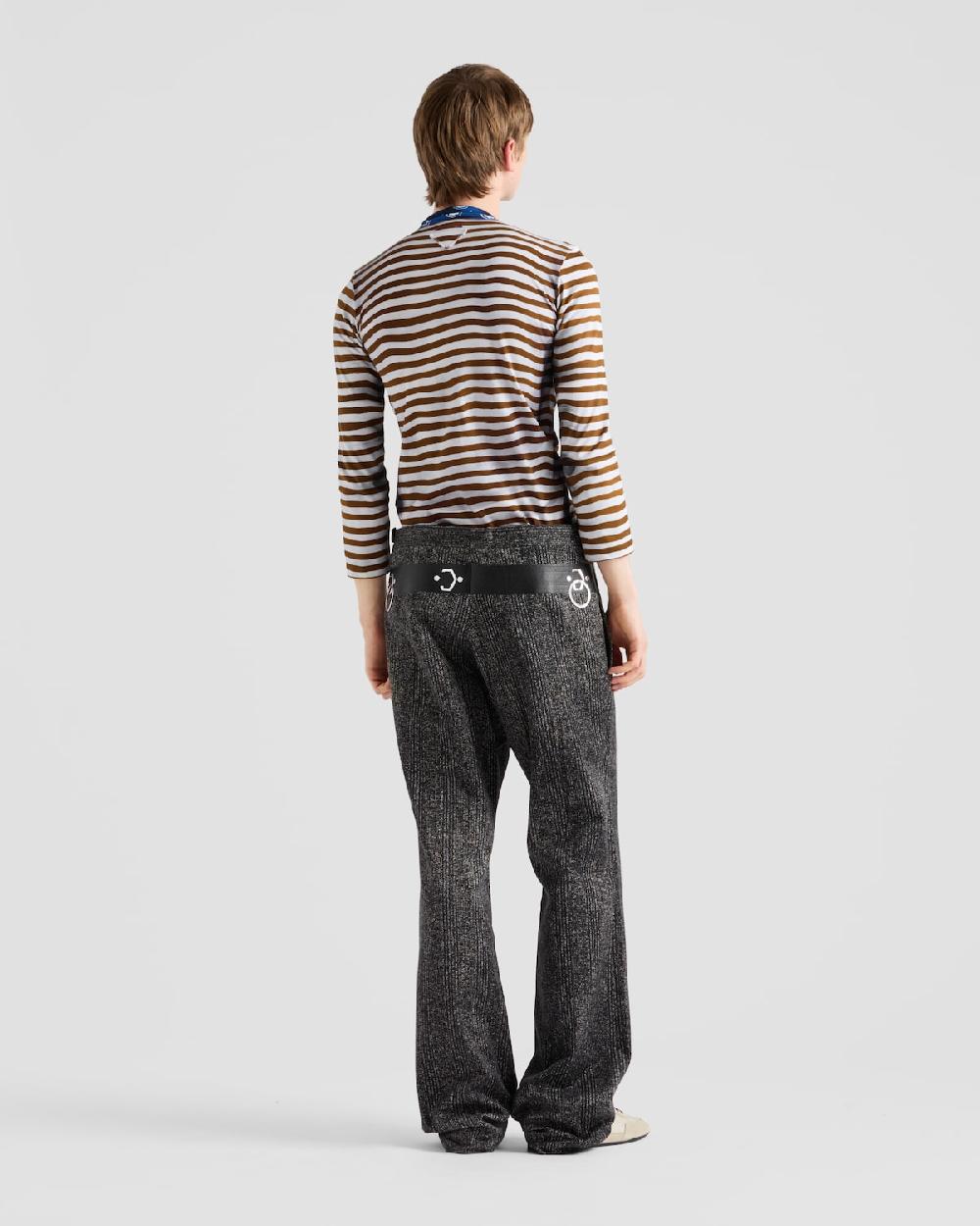 Prada Jersey De Cuello Alto De Algodón