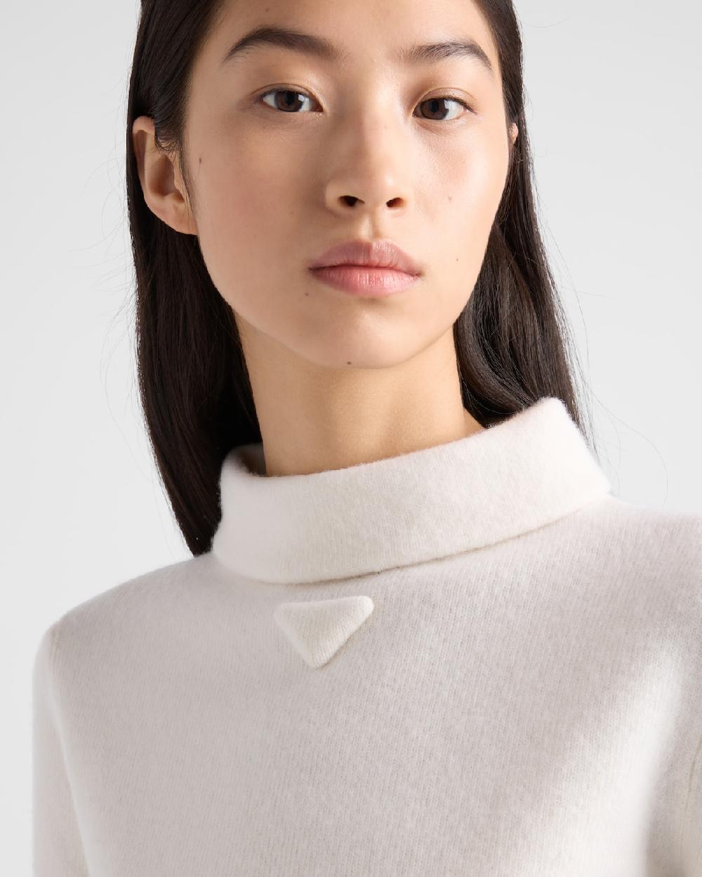 Prada Jersey De Cuello Alto De Lana