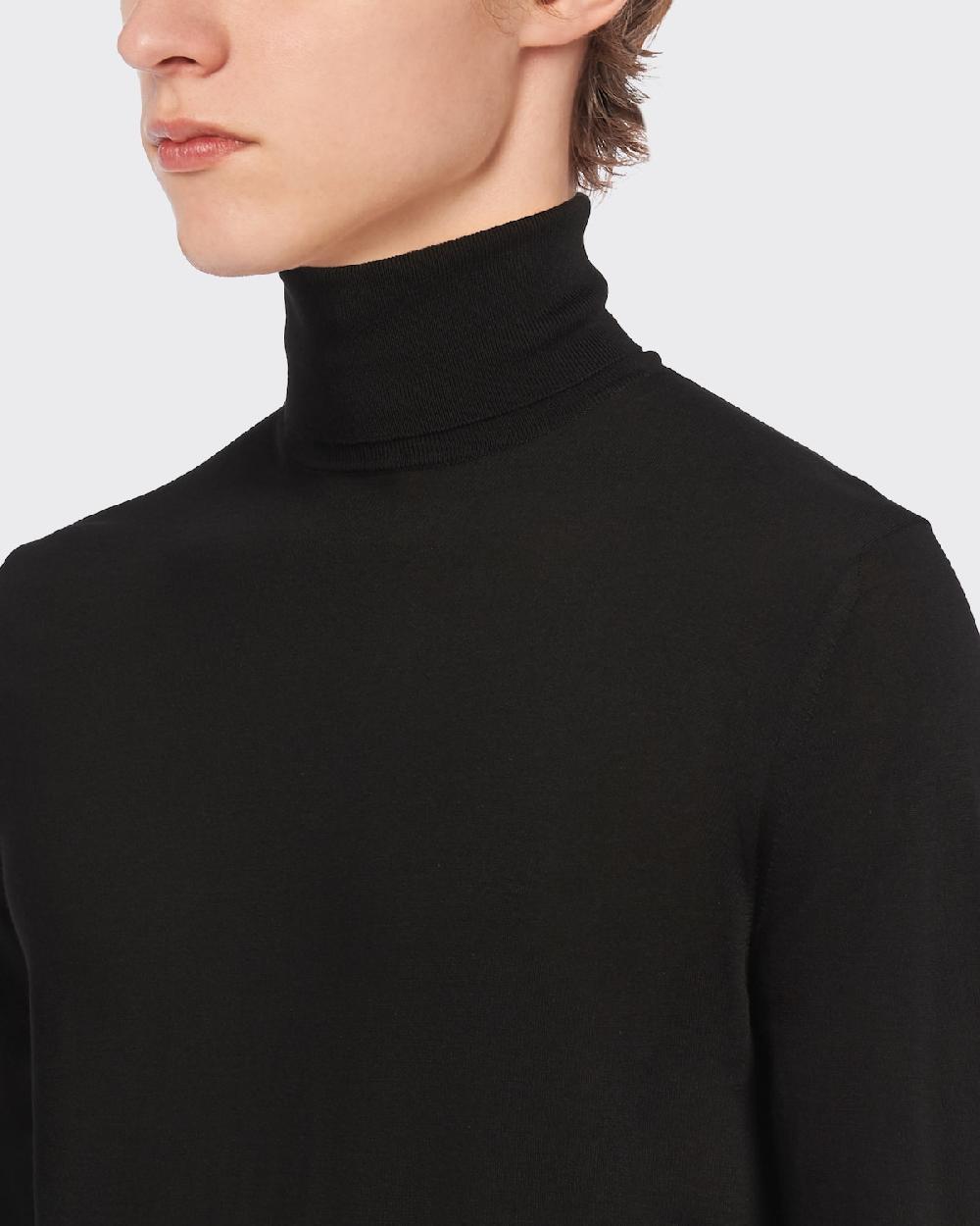 Prada Jersey De Cuello Alto De Lana