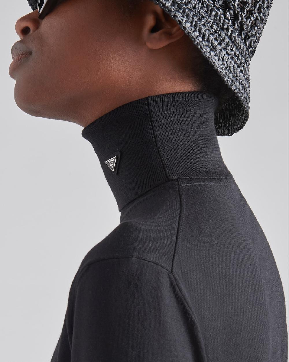 Prada Jersey De Cuello Alto De Lana Superfina