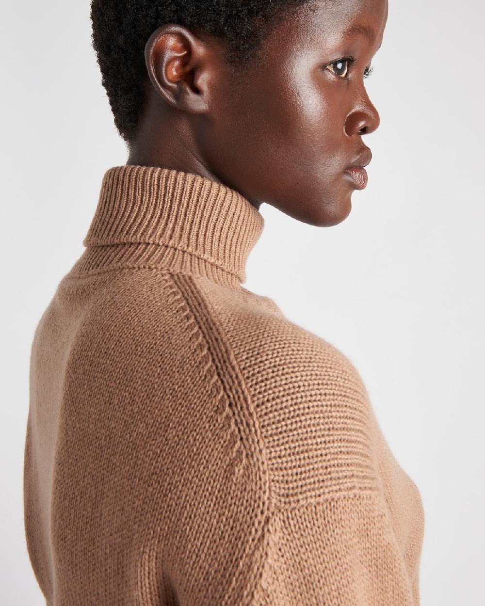 Prada Jersey De Cuello Alto De Lana Y Cachemir