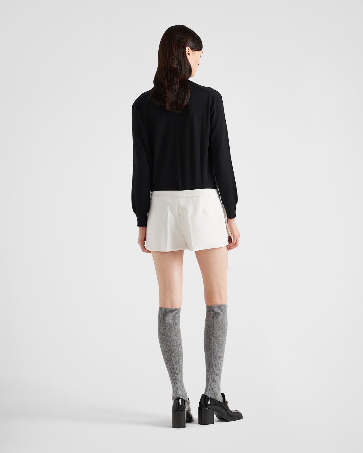 Prada Jersey De Cuello Alto De Lana Y Cachemir