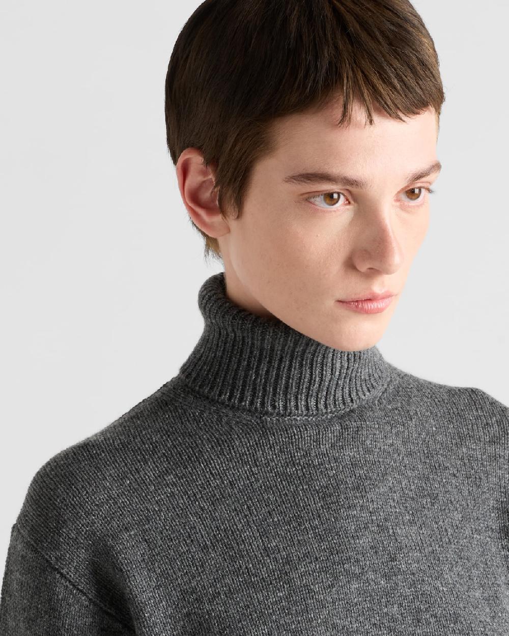 Prada Jersey De Cuello Alto En Cachemir