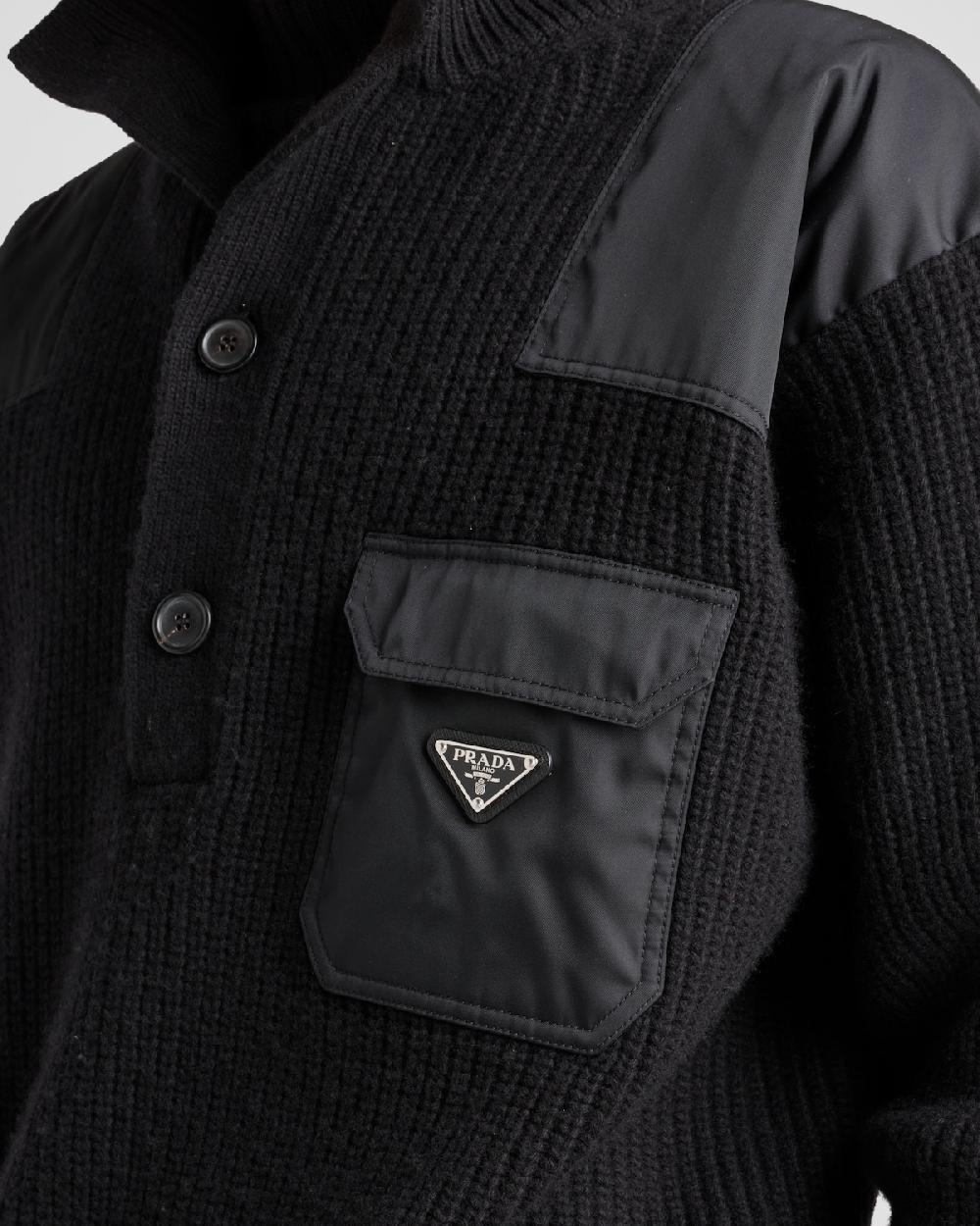 Prada Jersey De Cuello Alto En Cachemir Y Lana