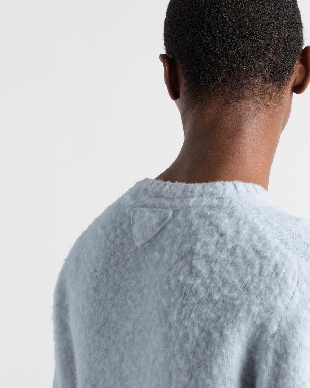 Prada Jersey De Cuello Redondo De Lana Shetland