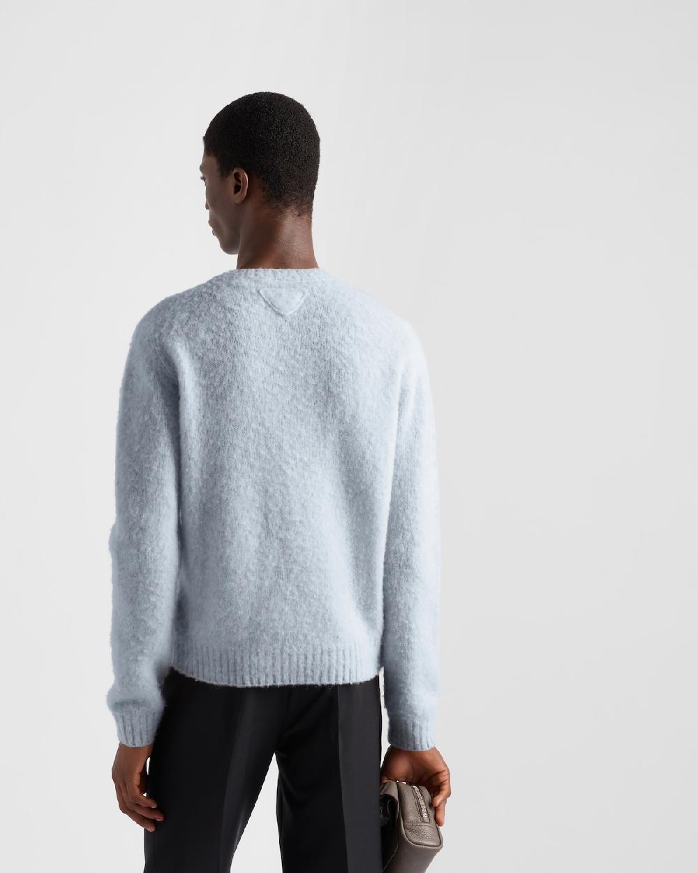 Prada Jersey De Cuello Redondo De Lana Shetland