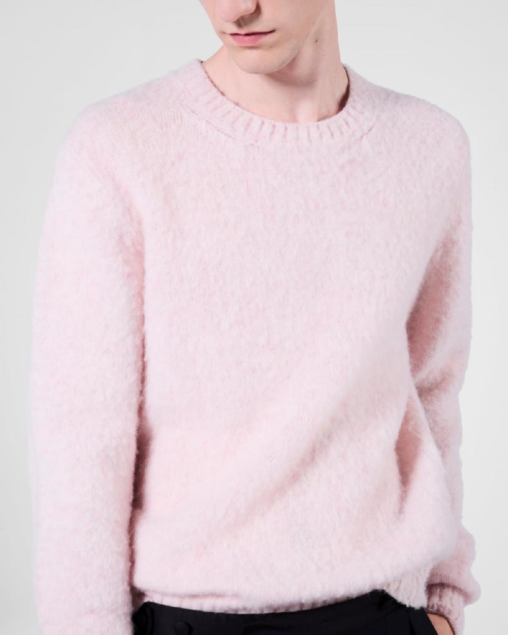 Prada Jersey De Cuello Redondo De Lana Shetland