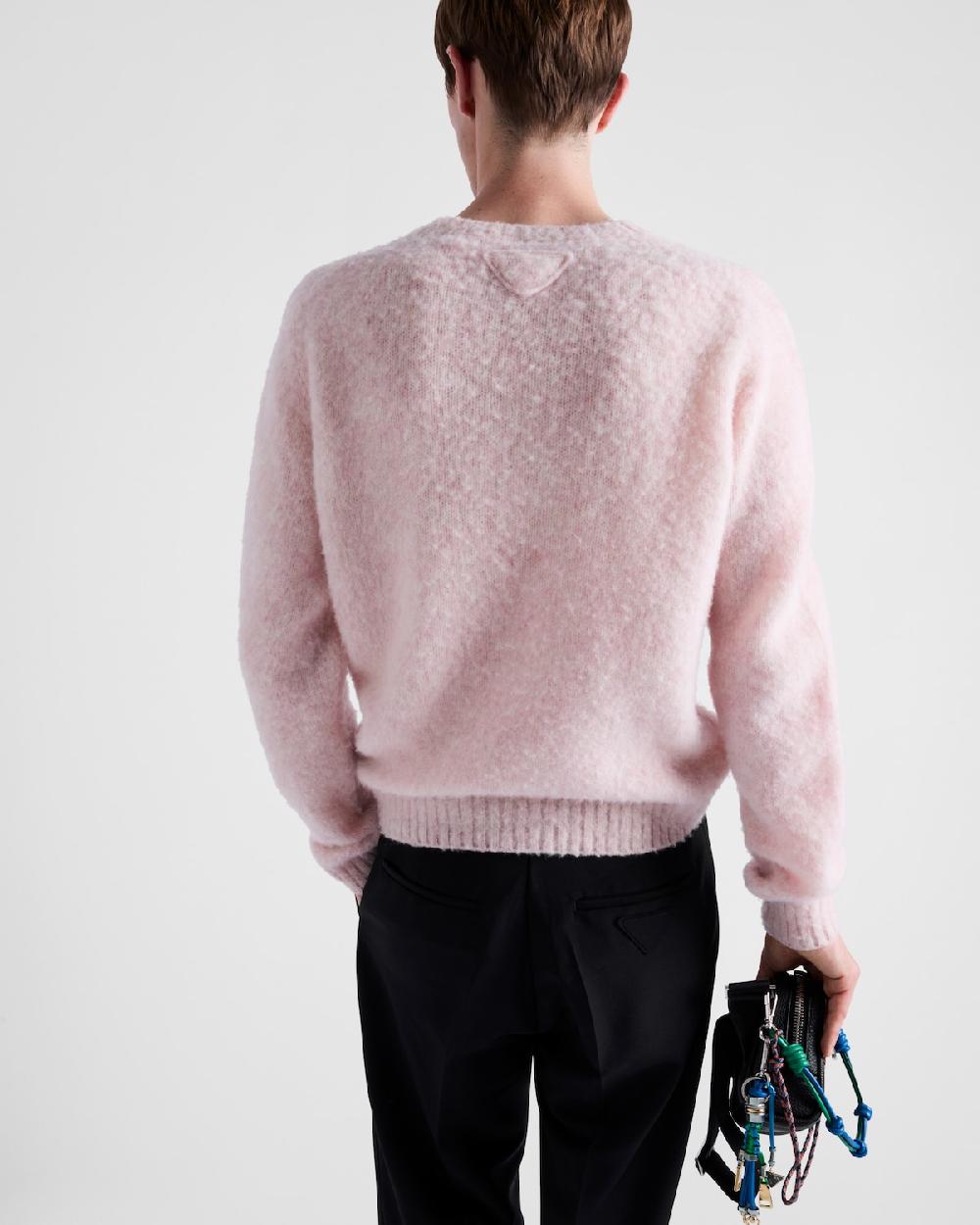 Prada Jersey De Cuello Redondo De Lana Shetland