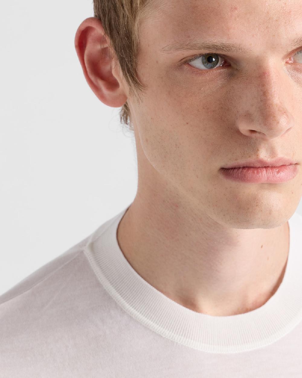 Prada Jersey De Cuello Redondo De Lana Superfina