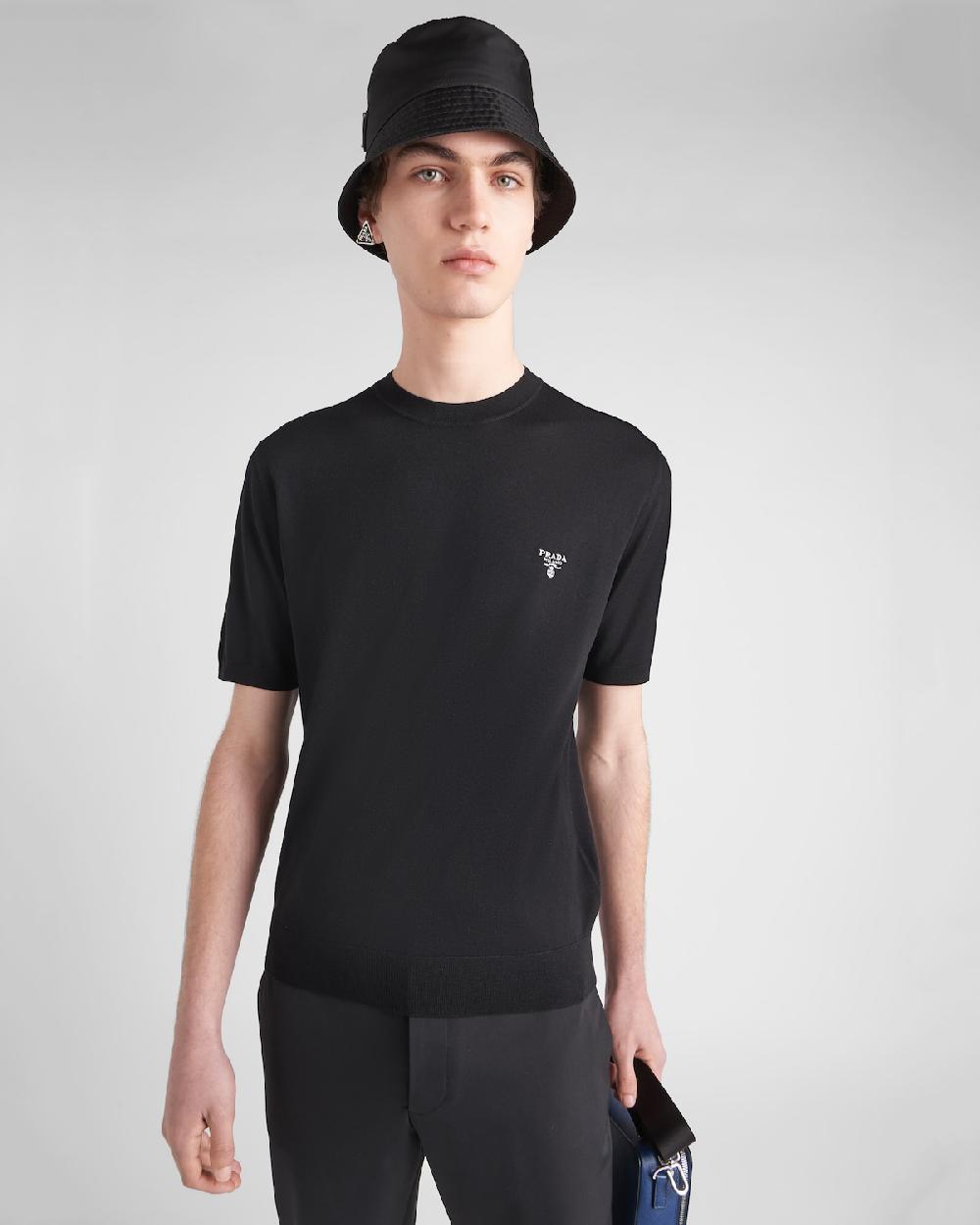 Prada Jersey De Cuello Redondo De Lana Superfina