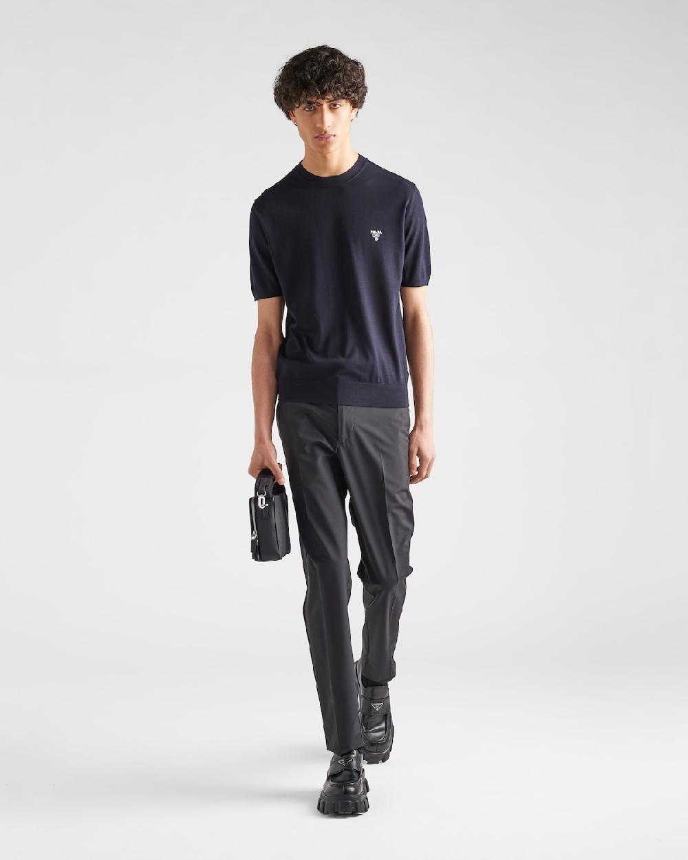 Prada Jersey de cuello redondo de lana superfina