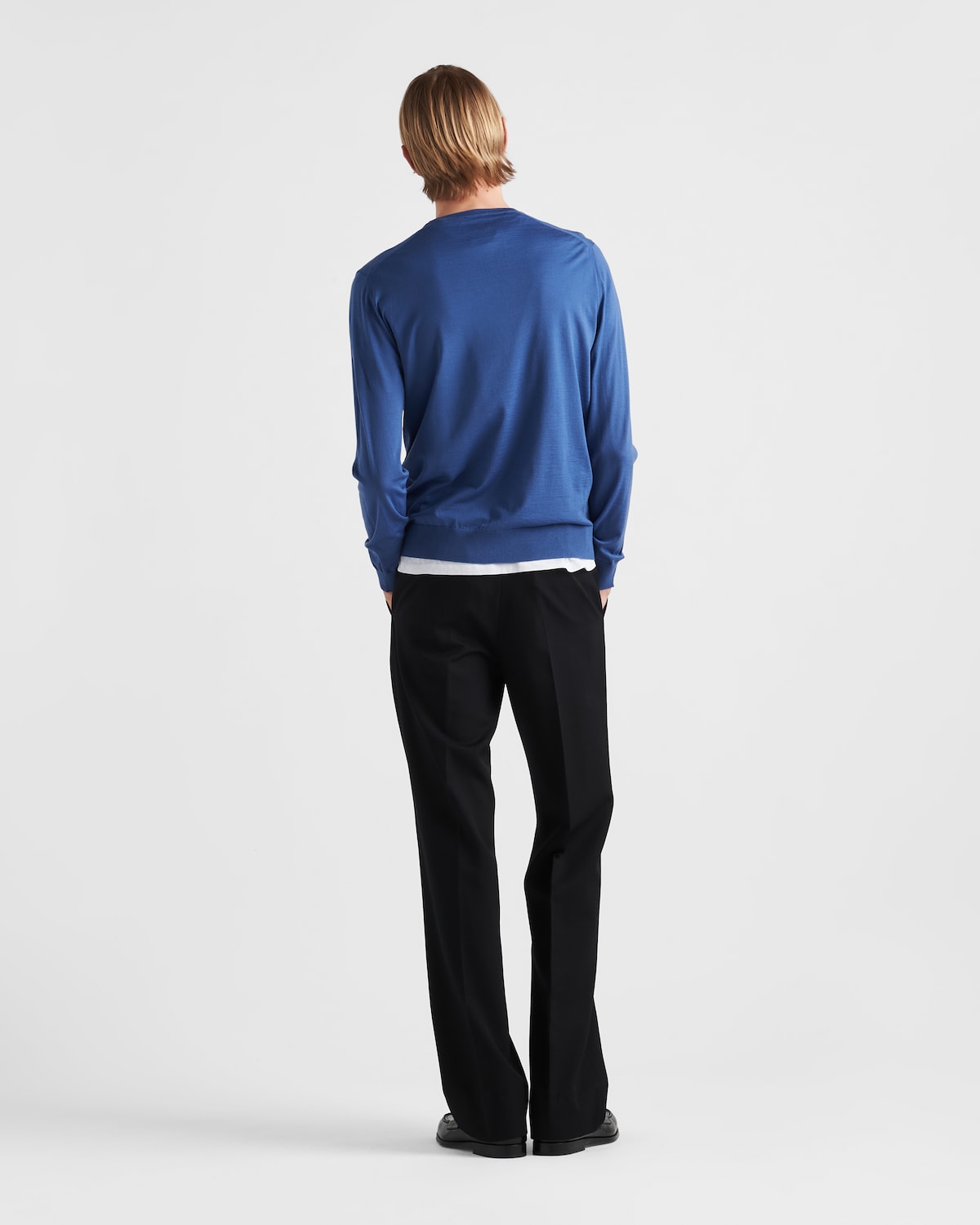 Prada Jersey De Cuello Redondo De Lana Superfina