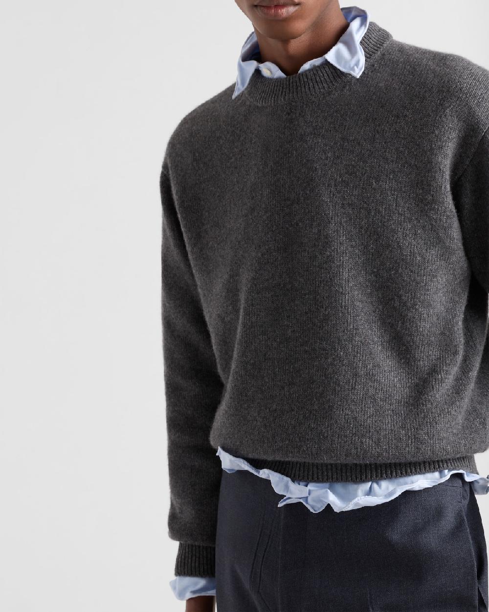 Prada Jersey De Cuello Redondo De Re-Cashmere