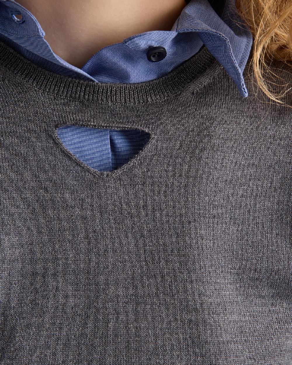 Prada Jersey De Lana Con Cuello Redondo