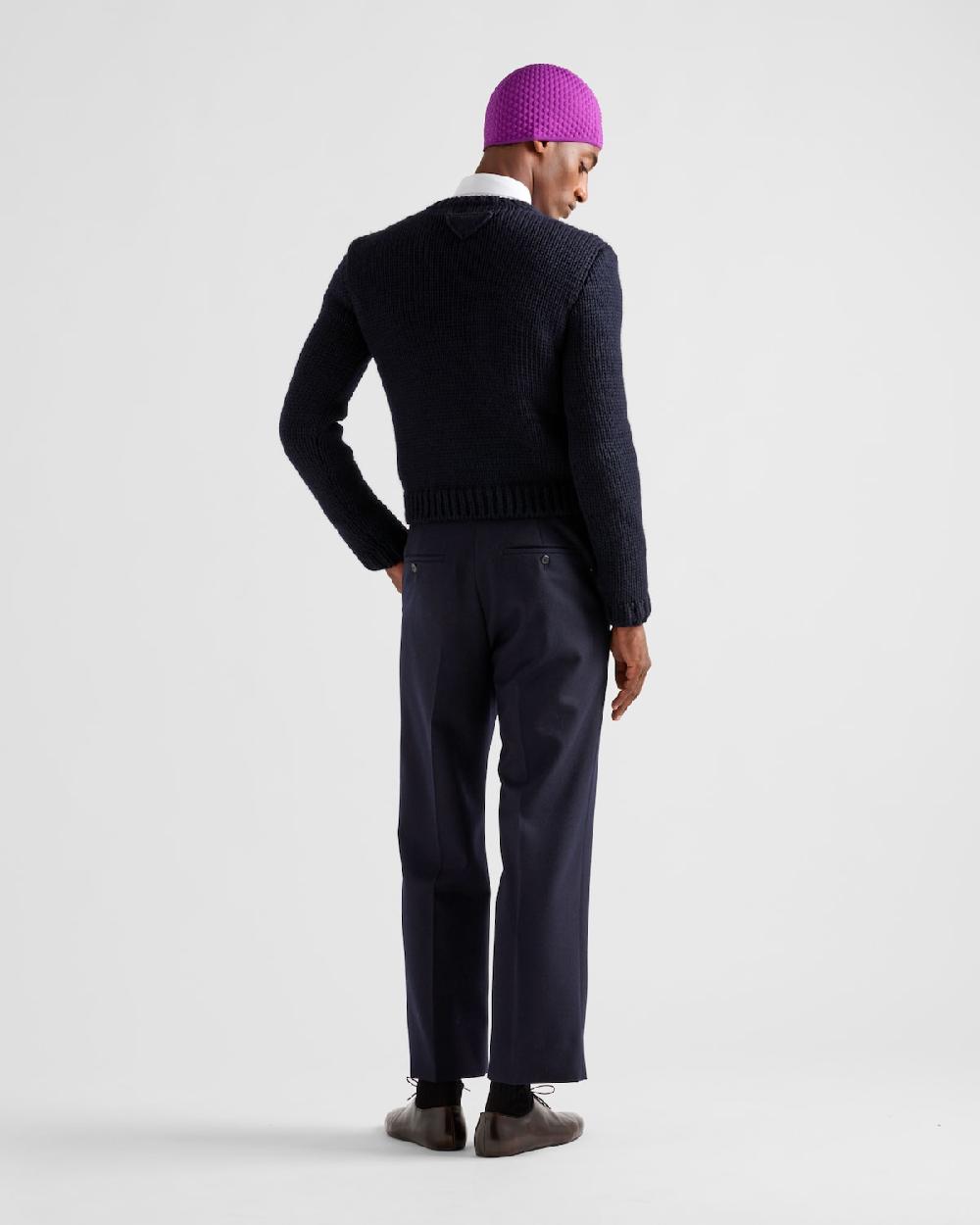 Prada Jersey De Lana Con Cuello Redondo