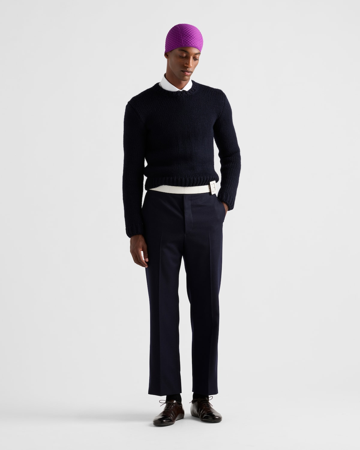 Prada Jersey de lana con cuello redondo