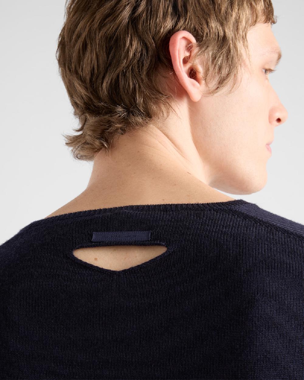 Prada Jersey De Lana Con Escote En V