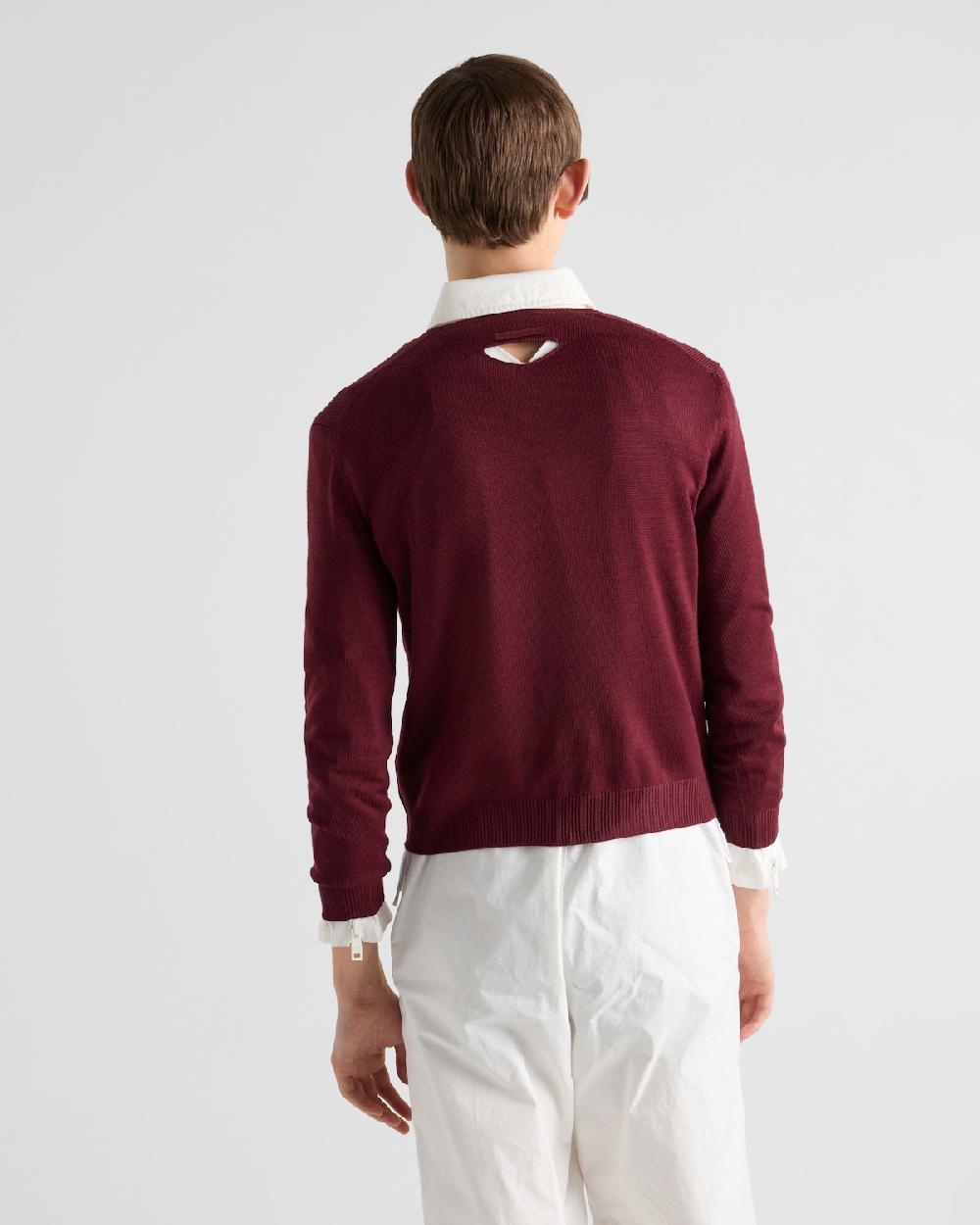 Prada Jersey De Lana Con Escote En V