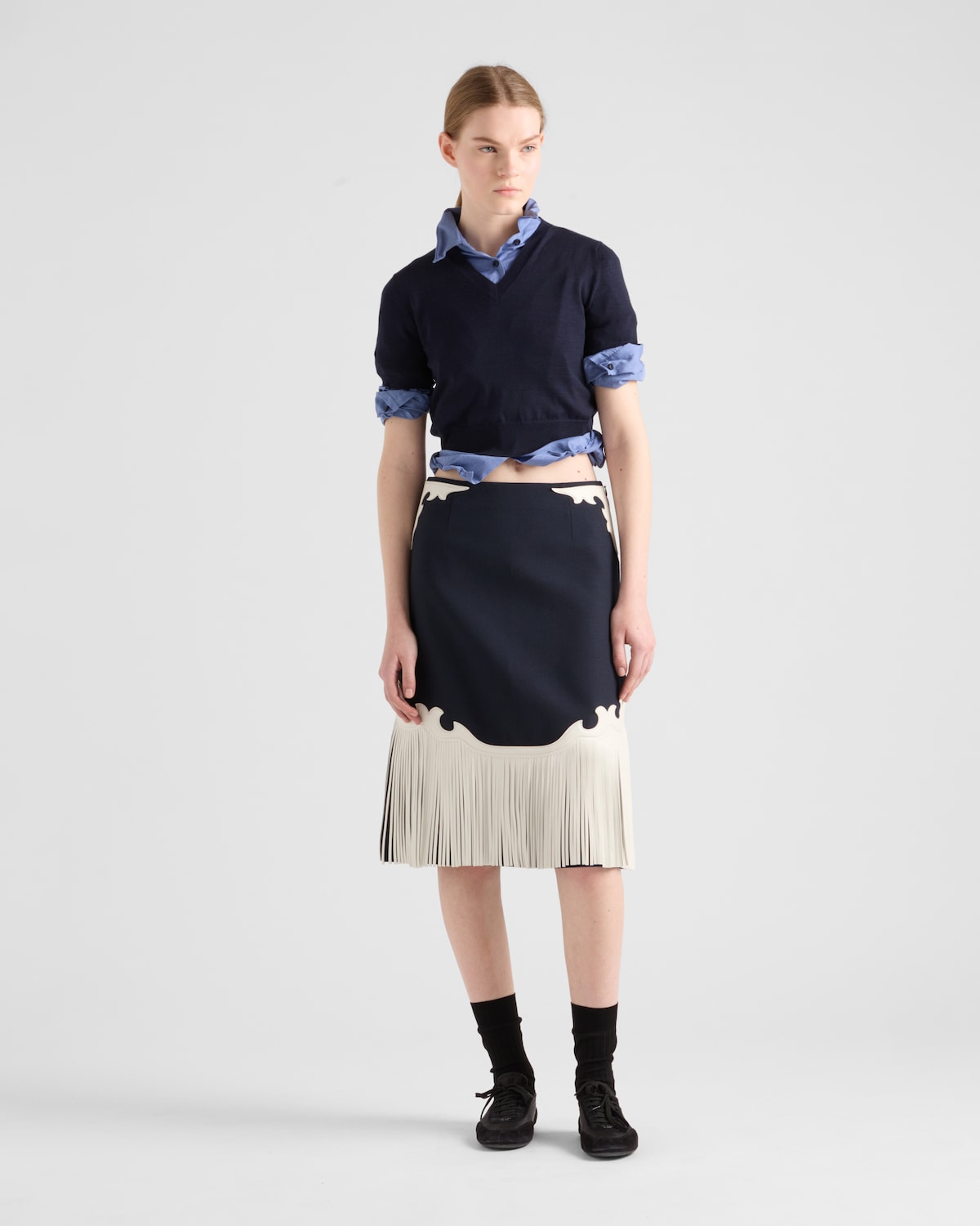 Prada Jersey de lana con escote en V