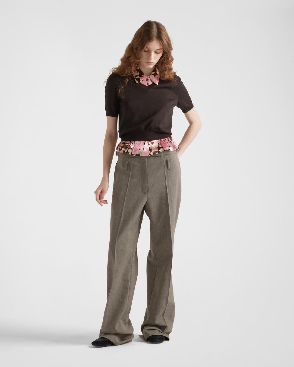 Prada Jersey de lana con escote en V