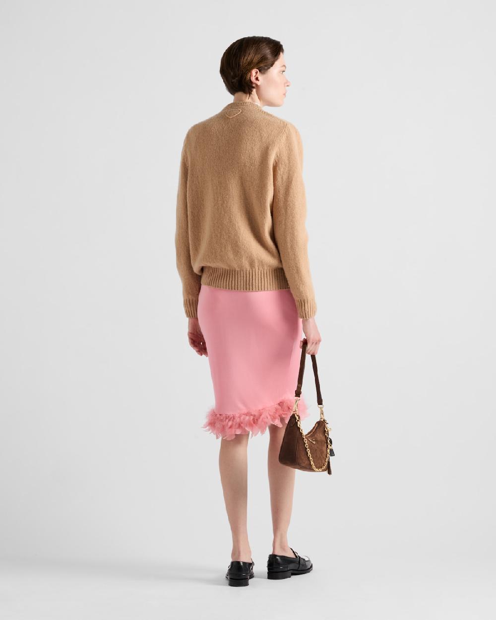 Prada Jersey De Lana Y Cachemir Con Cuello Redondo