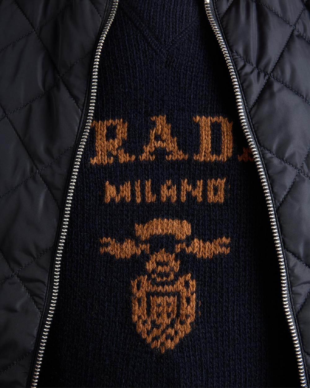 Prada Jersey De Lana Y Cachemir Con Cuello Redondo