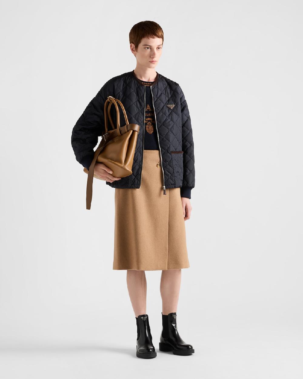 Prada Jersey de lana y cachemir con cuello redondo