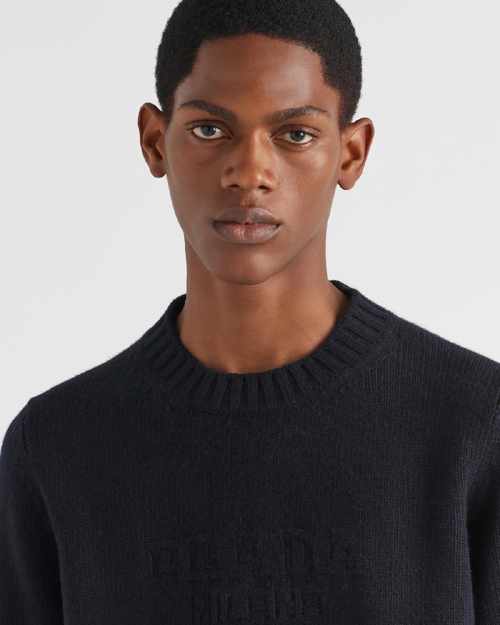 Prada Jersey De Lana Y Cachemir Con Cuello Redondo