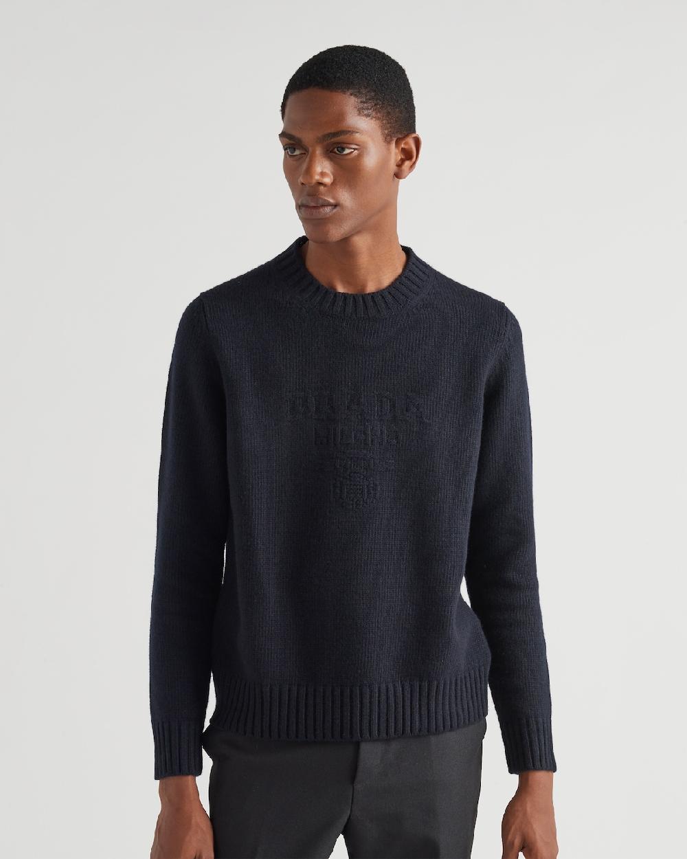 Prada Jersey De Lana Y Cachemir Con Cuello Redondo