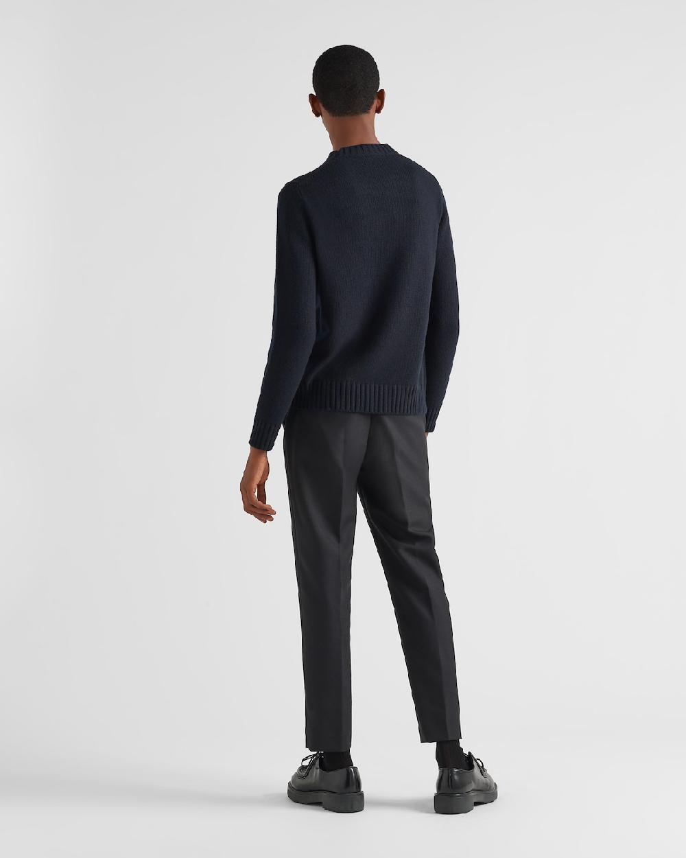 Prada Jersey De Lana Y Cachemir Con Cuello Redondo