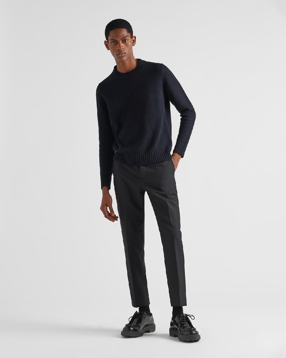 Prada Jersey de lana y cachemir con cuello redondo