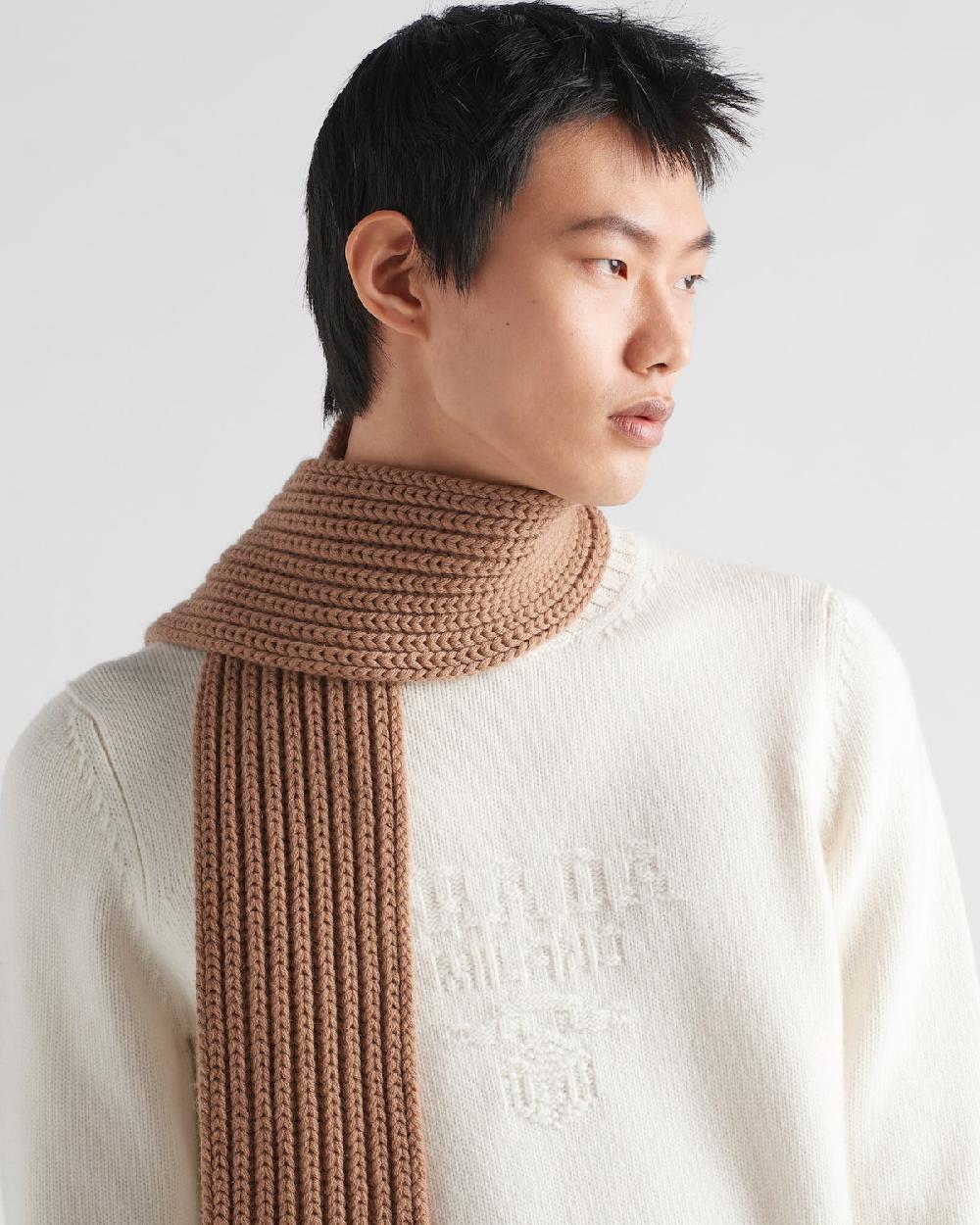 Prada Jersey De Lana Y Cachemir Con Cuello Redondo